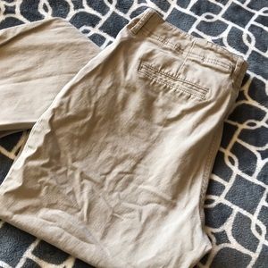 Stretch bootcut khakis